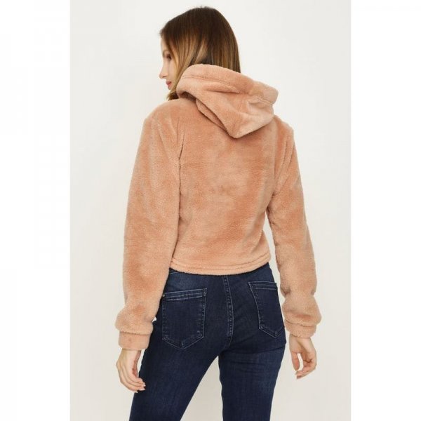 Praline Faux Fur Hoodie